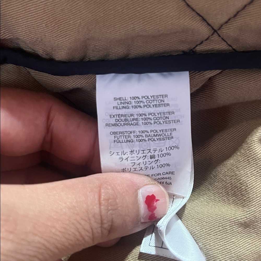 J Crew Quilted Walker Vest Mens M Navy Full Zip Insulated Jacket Outerwear - Picture 6 of 6